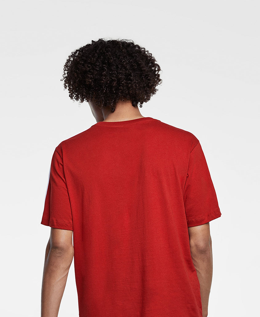 embossed backpack in brown